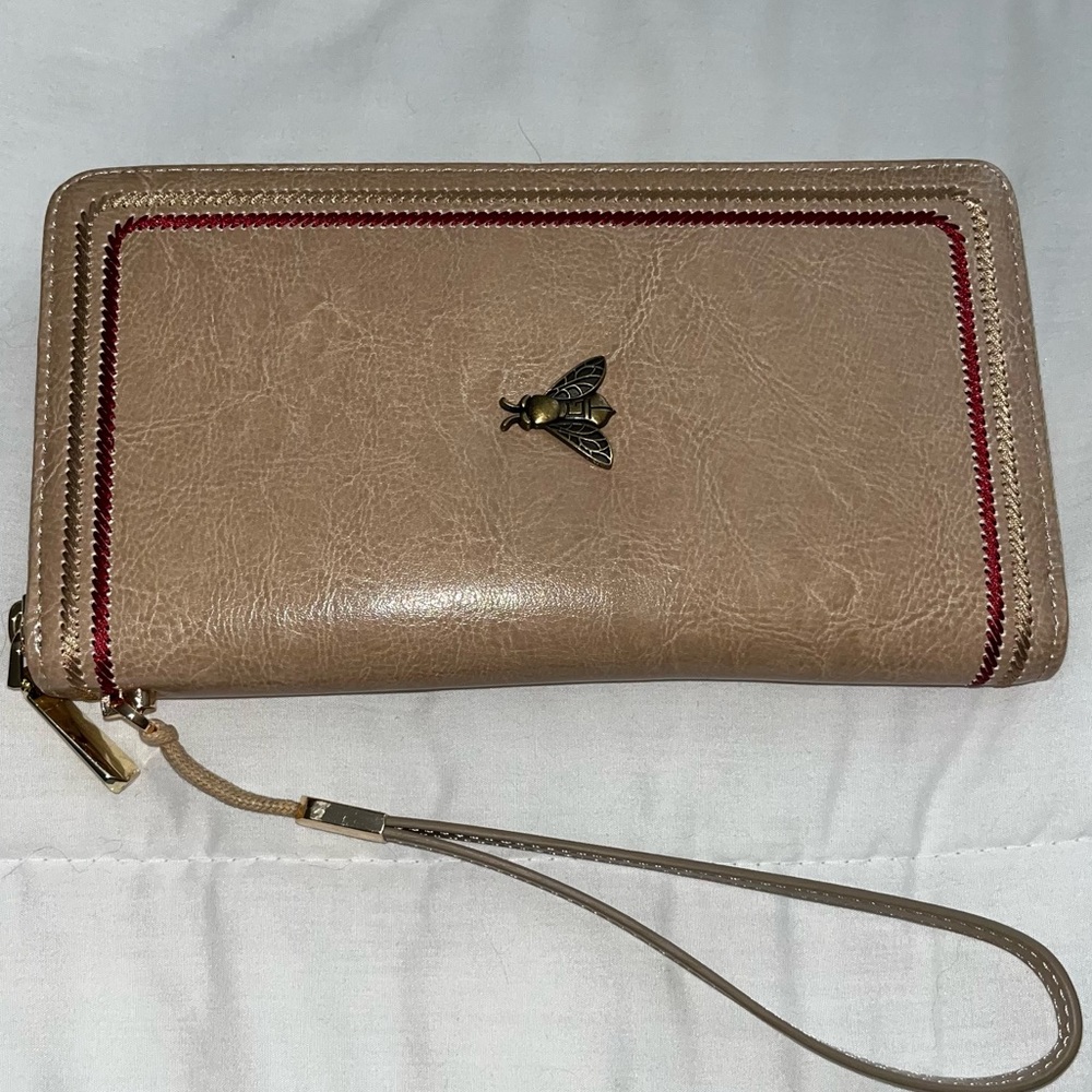 Womens large zip around wallet
